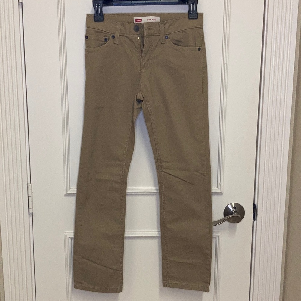 Levi’s 511 Slim Cut Khaki Brown soft pants. SZ10R